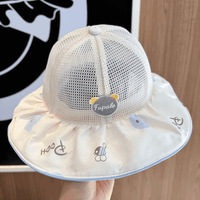 Sombrero de Sol para Bebés, Venta al por Mayor de Fábrica, Transpirable, de Malla, con Ala Ancha, para Viajes al Aire Libre, Protección Solar, Cómodo, Gorra de Sombra para Niños