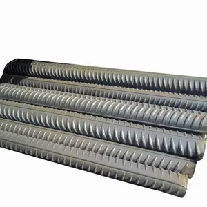 Hot Rolled Ribbed Bars 335 Type 20MnSi Carbon Steel Rebars For Structure Building Tension Device HRB400 Different Sizes