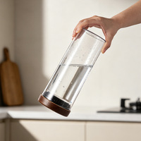 Pot de conservation hermétique en verre borosilicate avec couvercle à vis pour épices, grains de café, noix, organisateur alimentaire pour la cuisine domestique, OEM