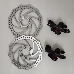 Mountain Bike Disc Brake Bicycle Alloy Mechanical Disc Brake Rotor 160mm Caliper Clamp Group Front And Rear Mountain Bike Parts
