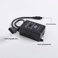 Controlador de tira de LED RGB Sincronización de música Control de voz 20 teclas Control remoto IR DC12V USB Solución de iluminación compatible con ritmo de bajo voltaje