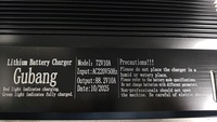 Chargeur de batterie au lithium 72V 10A OTP pour vélo électrique, scooter électrique, avec charge rapide intelligente, construction en aluminium
