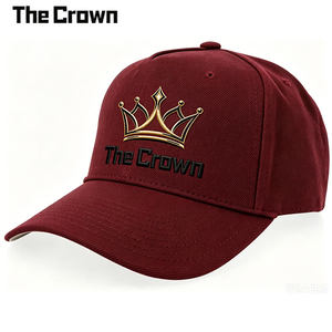 Casquette de baseball structurée à 5 panneaux avec logo personnalisé, vente en gros, broderie 3D, en sergé de coton, avec visière rigide, fabricant - Product Image 1