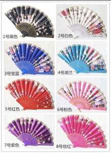 Éventail pliant de style chinois 2025, artisanat artistique, cadeau, éventail en plastique doré à la main, pour la danse, les mariages et les fêtes, éventail portable - Product Image 6