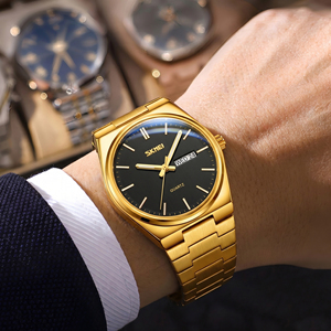 <span class=keywords><strong>Orologio</strong></span> da <span class=keywords><strong>uomo</strong></span> Skmei 9288 di lusso al quarzo, alla moda, di alta qualità, impermeabile 3BAR, cassa ovale, cinturino in acciaio inossidabile da 18 mm, cassa in lega di zinco - Product Image 2
