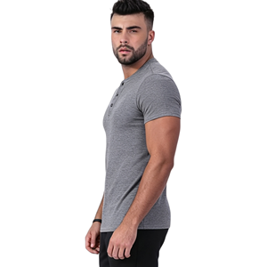 Chemises polo pour hommes, <span class=keywords><strong>t</strong></span>-shirts de sport pour hommes, <span class=keywords><strong>t</strong></span>-shirts de fitness pour hommes, <span class=keywords><strong>t</strong></span>-shirts en nylon de haute qualité à <span class=keywords><strong>col</strong></span> en <span class=keywords><strong>V</strong></span> et boutons pour hommes - Product Image 2