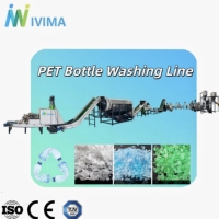 Línea de Lavado de Botellas de PET de Alta Tecnología para Reciclaje de Botellas Enfardadas Sucias, Alta Pureza