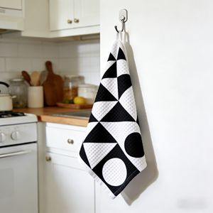 Essuie-tout de cuisine en tissu éponge à haute absorption, imprimé et brodé, avec logo personnalisé - Product Image 4