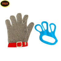 Résistant aux coupures S - XL Fil d'acier inoxydable Maille métallique Anneau Maille Gant Boucher Protection Gants de sécurité
