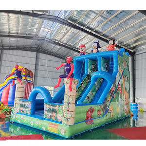 Castillo inflable de doble cara para niños, Material de PVC, fácil instalación, capacidad de 300-500kg, tobogán seco perfecto para Navidad/Halloween para - Product Image 2
