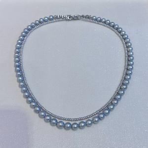 Collier de perles d'eau douce naturelles orange en gros, 4-5 mm, haute brillance, presque rond, presque sans défaut, pour le bricolage, de Zhuji - Product Image 4