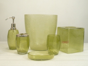Glass <b>Bathroom</b> <b>Accessories</b> <b>Set</b> for Luxury Home Hotel Decorative <b>Bathroom</b> Use - Product Image 5