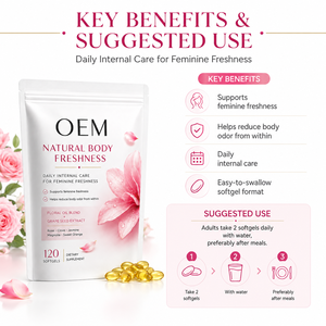Suplemento Desodorante Corporal de Marca Privada OEM ODM, Cápsulas de Gel Suave a Base de Plantas Naturales para Frescura Interna, Venta al Por Mayor, Vegano - Product Image 3