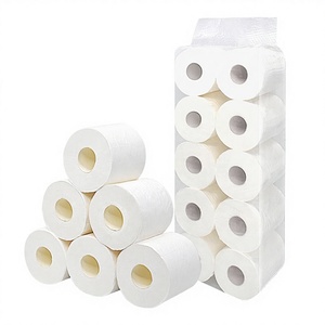 Papier toilette jetable 3 plis gaufré, <span class=keywords><strong>absorbant</strong></span>, écologique, biodégradable, en gros, en grandes rouleaux, en pâte de bois vierge - Product Image 3