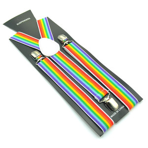 Bretelles de costume arc-en-ciel pour hommes et femmes, décoration de fête de fierté, bretelles réglables - Product Image 6