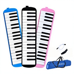 Unmarkierte Diatonische 32-Tasten-Mundharmonika für Schüler, Anfänger, Erwachsene und Kinder, Lehrinstrument mit Blasrohr-Mundstück, Tragbares Piano - Product Image 1