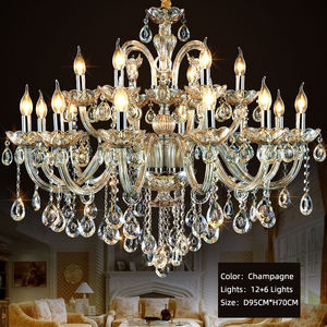 Lustre en cristal K9 de luxe pour hôtel, <span class=keywords><strong>salle</strong></span> à <span class=keywords><strong>manger</strong></span> de mariage et salon, éclairage intérieur, lampe suspendue décorative - Product Image 3
