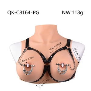 ที่หนีบหัวนมโลหะแบบกำหนดเองขายส่ง QKKQ รูปทรงกรงเล็บ ที่หนีบหัวนม คลิปหนีบหน้าอก อุปกรณ์เสริมหน้าอก BDSM ผลิตภัณฑ์สำหรับผู้ใหญ่ - Product Image 5