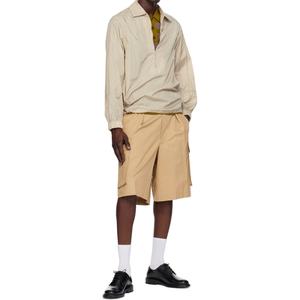 Custom Casual Cotton Twill Oversize Baggy <b>Shorts</b> Side <b>Pockets</b> Pleated Cargo <b>Shorts</b> <b>Zip</b> Fly Pleated <b>Shorts</b> for Men - Product Image 4