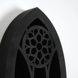 Gothic Wooden Wall <b>Shelf</b> 42x18cm Multi-layer Display <b>Rack</b> For Crystals And Decorations Living Room Storage - Product Image 3