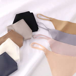 Nueva llegada de ropa interior transpirable para mujer de tiro bajo sin rastro elástico multicolor T-back Underpantie Tanga para mujer G-string Panty - Product Image 3
