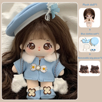 Poupée en coton mignonne de 20 cm, vêtements amovibles, mini jouet en peluche Kpop Idol, accessoires de jouets en peluche, YIZHAI YZ2024030503, logo personnalisé