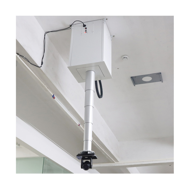 JGST Recessed Ceiling Hidden Drop Down Motorized Camera Lift Sliding Down Ceiling Automated Projector Lift Ceiling Mount