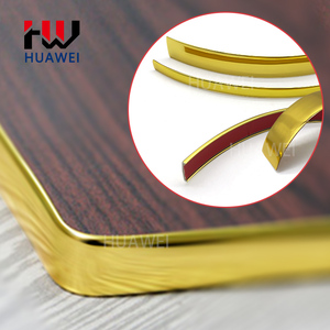Huawei kim loại chải vàng trang trí keo nhựa trang trí cạnh dải băng vàng cho giường ghế sử dụng - Product Image 1