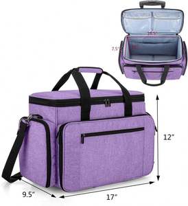 Free Sample Durable & Stylish Rolling Sewing Machine <b>Bag</b> Universal <b>Trolley</b> Tote with Shoulder Strap & Multiple Storage Pockets - Product Image 1