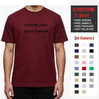 T-shirts personnalisés en gros, coton lourd 230 GSM, coupe ample et oversize, tee-shirt uni, unisexe, impression de logo personnalisé pour hommes