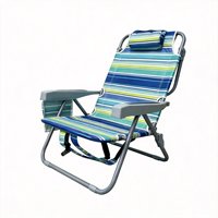 Chaise de jardin pliable Kermit pour l'extérieur, table pliante, cadre en alliage d'aluminium, tissu Oxford, logo personnalisé, impression intégrale, portable, camping, pêche