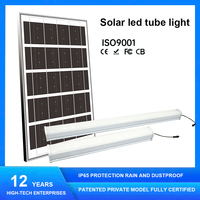 Panneau solaire monocristallin 200W, lampe solaire à barre, lampe solaire tri-étanche, lampe solaire tubulaire, utilisation intérieure, panneau solaire extérieur