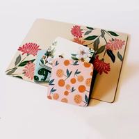 Sous-verres rectangulaires personnalisés en liège et carton, design classique, écologiques, réutilisables, pour la maison et le café, vente en gros Giftway