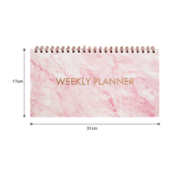 Planificateur hebdomadaire de bureau, bloc-notes de liste de tâches, carnet personnalisé à spirale pour femmes et hommes