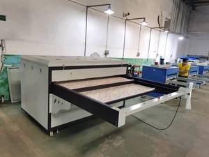 Presse à chaud pneumatique automatique 120*180cm, 1 face, 2 stations, pour housses de <span class=keywords><strong>couette</strong></span>, matelas, couvre-lits, tapis, tissus, pantalons et sweats à capuche - Product Image 3