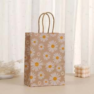 Eco-Friendly <b>Brown</b> Kraft <b>Paper</b> Shopping <b>Bag</b> with Colorful Gift Craft <b>Paper</b> <b>Bags</b> for Takeout and Parties - Product Image 4