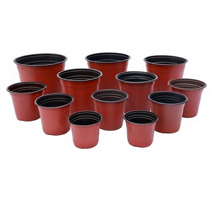 <span class=keywords><strong>Maceta</strong></span> <span class=keywords><strong>de</strong></span> <span class=keywords><strong>Plástico</strong></span> <span class=keywords><strong>Reciclado</strong></span> Roja/Negra <span class=keywords><strong>de</strong></span> Diferentes Tamaños, Transpirable, Ahorradora <span class=keywords><strong>de</strong></span> Agua, Resistente a la Sequía, Diseño para Viveros, Suministro <span class=keywords><strong>de</strong></span> Fábrica - Product Image 1