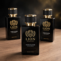 Vente en gros de flacons de parfum de luxe 30ml 50ml 100ml, flacon de parfum noir mat de luxe, flacon de parfum vide avec boîte