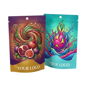 Custom UV Stand Laminated <b>Pouch</b> Resealable Ziplock 3.5g Mylar Bag Packaging Holographic Printed Edible Candy Plastic Bag - Product Image 1