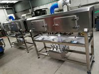 Tunnel thermique automatique de manchon de rétrécissement d'étiquette de bouteille de chauffage de vapeur d'acier inoxydable