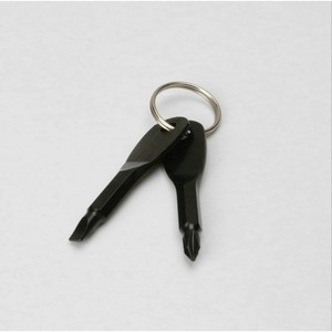 Ensemble de tournevis porte-clés en acier inoxydable, tête plate et tête Phillips, conception compacte, outil EDC pour une utilisation en extérieur - Product Image 2