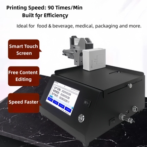 Stampante a getto d'inchiostro touch screen statica intelligente 4POLETECH per la codifica di data di scadenza, batch, <span class=keywords><strong>QR</strong></span>/codice a barre e logo - Product Image 2
