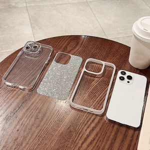 Custodia per telefono Glitter per <span class=keywords><strong>iphone</strong></span> 15 bling splendente 2 in 1 custodia per telefono design per <span class=keywords><strong>iphone</strong></span> 11 12 <span class=keywords><strong>13</strong></span> 14 pro max cover posteriore protettiva - Product Image 6