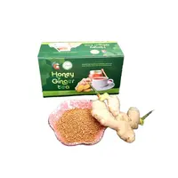 Meilleure vente de boîtes de couleur d'emballage de thé au gingembre instantané granulés miel citron menthe curcuma cannelle