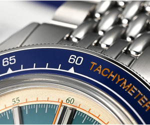 スポーツステンレススチールレトロクロノグラフダイヤルサファイアガラスダイビングクォーツ時計スーパールミナスウォッチ - Product Image 3