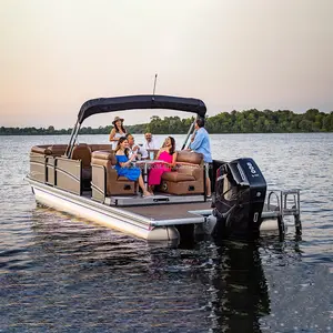 PB-21 beste Qualität Luxus Freizeit Party Boot Aluminium Ponton Boot zum Verkauf Schiff für Unterhaltung