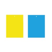 Piège à mouches collant double face jaune et bleu personnalisé pour la surveillance des ravageurs en serre