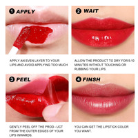 Brillant à lèvres mat Handaiyan Peel-off Lip Stain Lasting Lip Glaze Matte Staying Base Color Tear Off Rouge à lèvres liquide