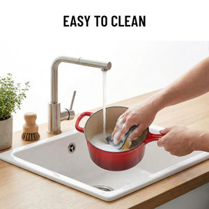 <span class=keywords><strong>Casserole</strong></span> <span class=keywords><strong>en</strong></span> <span class=keywords><strong>fonte</strong></span> émaillée rouge E-Top avec couvercle, 2,8 litres, casseroles <span class=keywords><strong>en</strong></span> <span class=keywords><strong>fonte</strong></span> émaillée, faitout, ustensiles de cuisine pour tous les types de cuisinières - Product Image 5