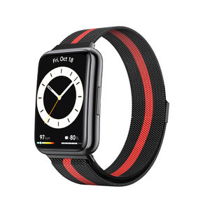 Correa de Nailon Magnética Milanese para Reloj Inteligente, Correa de Repuesto Compatible con el Nuevo <span class=keywords><strong>Huawei</strong></span> <span class=keywords><strong>Watch</strong></span> <span class=keywords><strong>Fit</strong></span> <span class=keywords><strong>2</strong></span> - Product Image 4